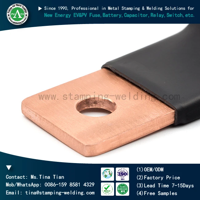 Copper Busbar With Heat Shrink Sleeve Insulation Supplier