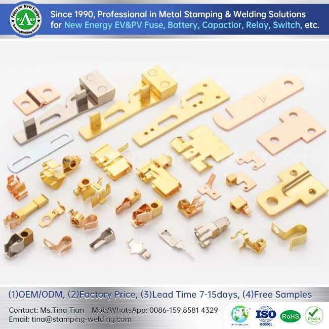 Elektrikli Ekipman İmalatı İçin Pirinç Damgalama Parçaları