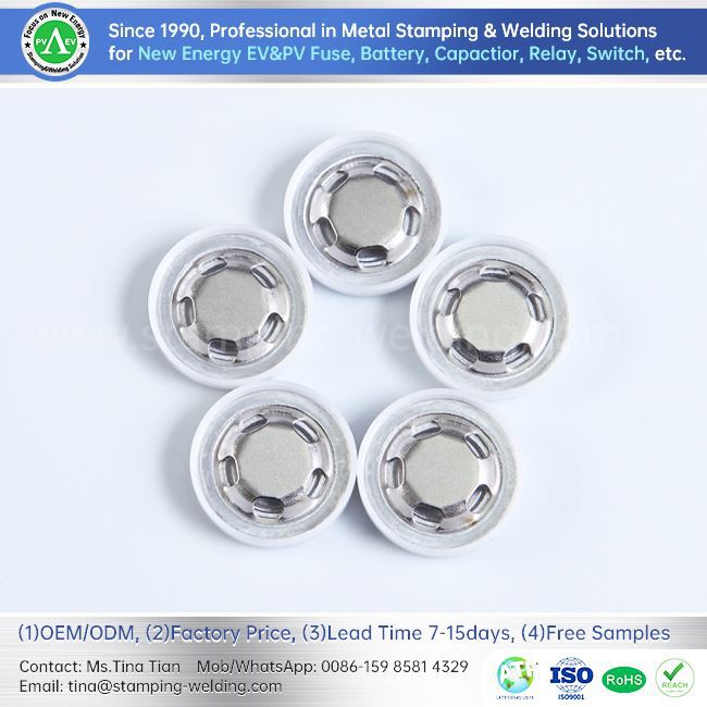 Yuvarlak Lityum Pil Çelik Kapak Plakası