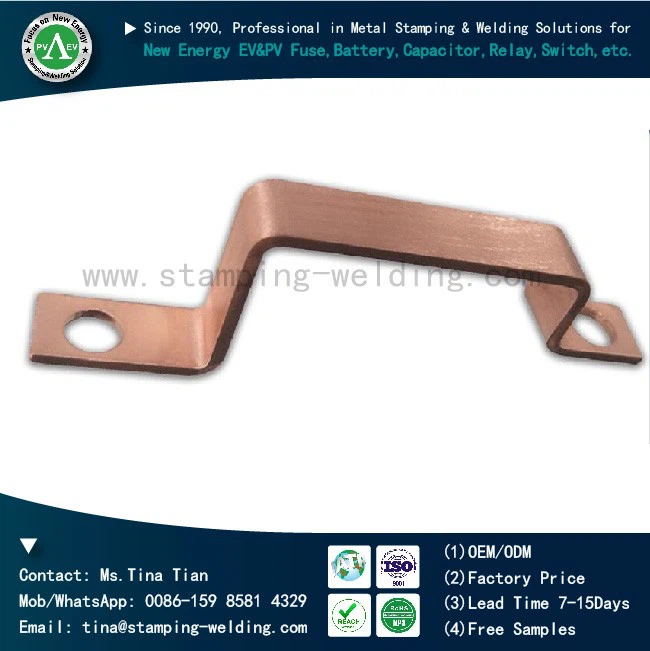 Customized Copper Busbar Jumper Bar Metal Stamping Part