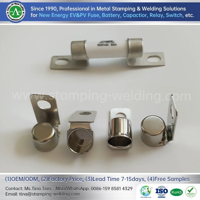 Nickel-plated Copper Caps For EV Fuse