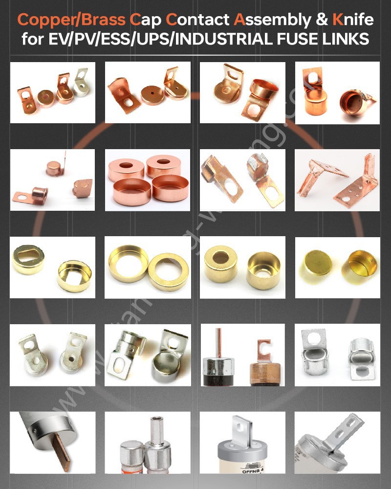 Copper Brass Contact for Low Voltage Fuse Copper Brass Contact for Low Voltage Fuse