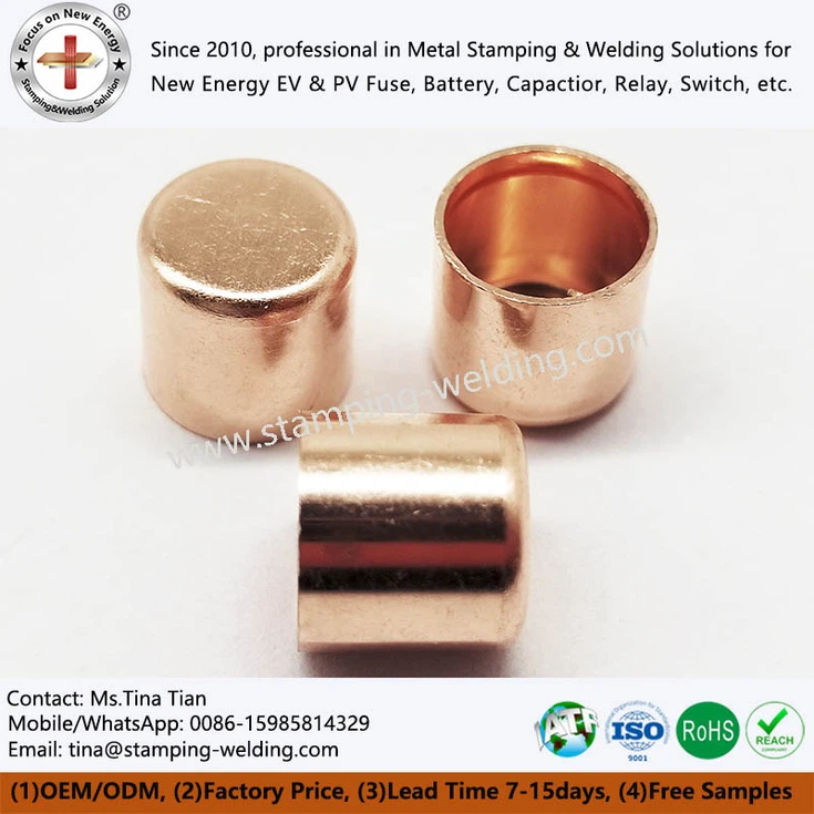 Red copper outer cap Red copper outer cap