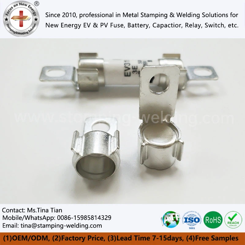 Copper Cap and Contact for Electric Vehicle Fuse Copper Cap and Contact for Electric Vehicle Fuse