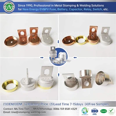 Yeni enerji sigortası için kalay lehimleme bakır temas kapağı